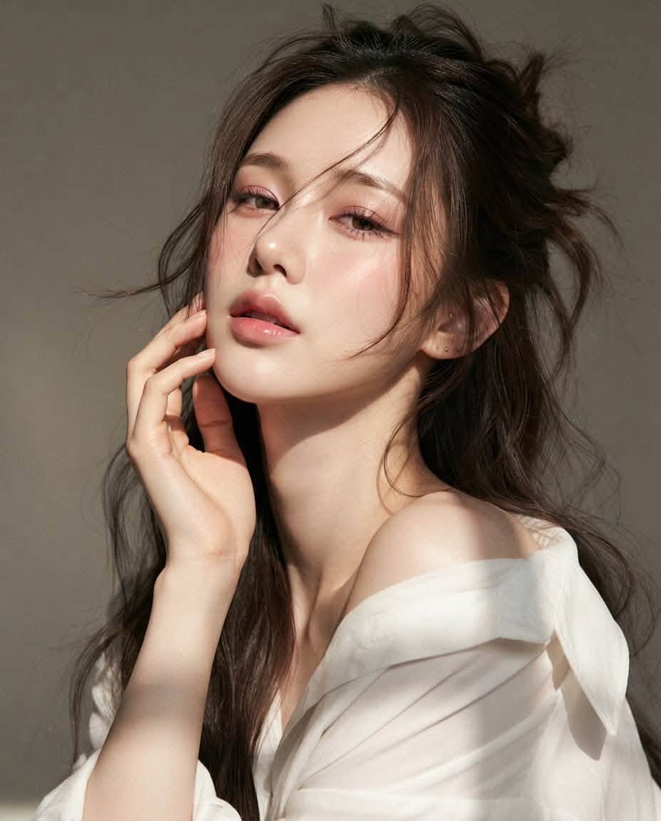 Tạo Ảnh Chân Dung Nữ Áo Trắng – Phong Cách Beauty Editorial Sang Trọng - Ảnh mẫu tham khảo