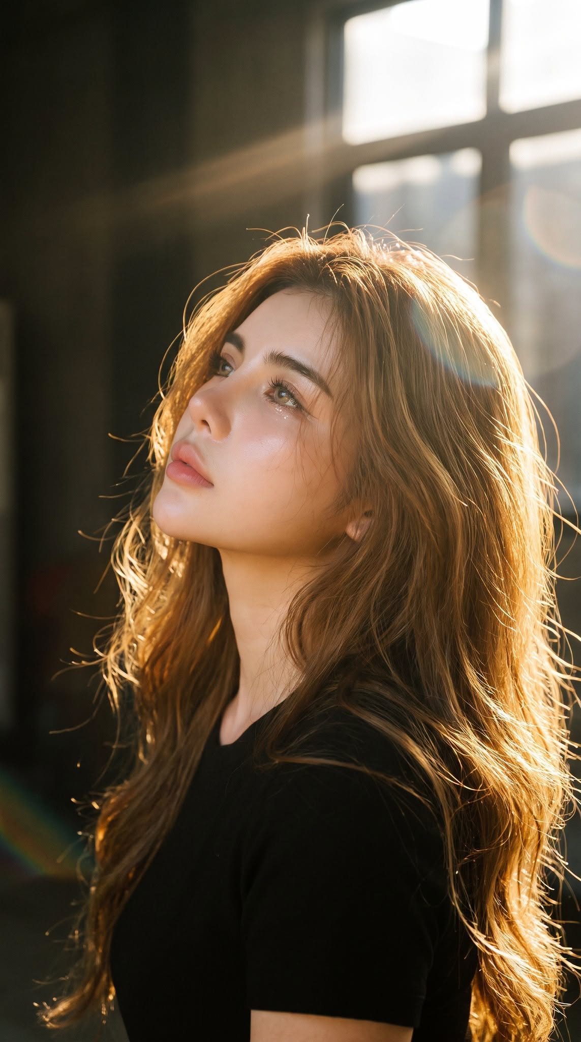 Tạo Ảnh Cô Gái Ánh Nắng Cửa Sổ – Chân Dung Cinematic Lung Linh Và Tự Nhiên - Ảnh mẫu tham khảo