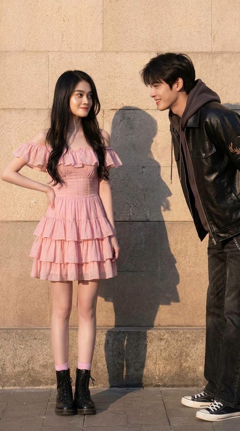 Ảnh Couple Đứng Cạnh Nhau – Couple Street Style - Ảnh mẫu tham khảo