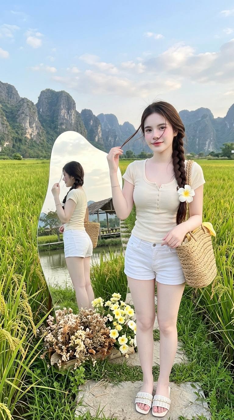 Nàng Thơ Giữa Đồng Lúa - Ảnh mẫu tham khảo