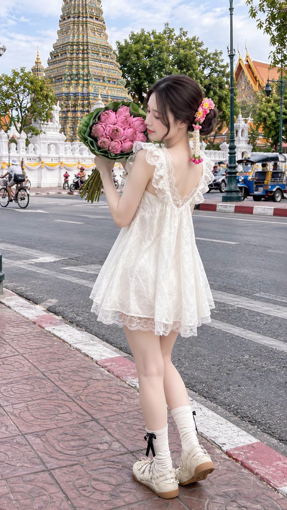 Ghép Ảnh Nàng Thơ Giữa Phố Cổ - Ảnh mẫu tham khảo