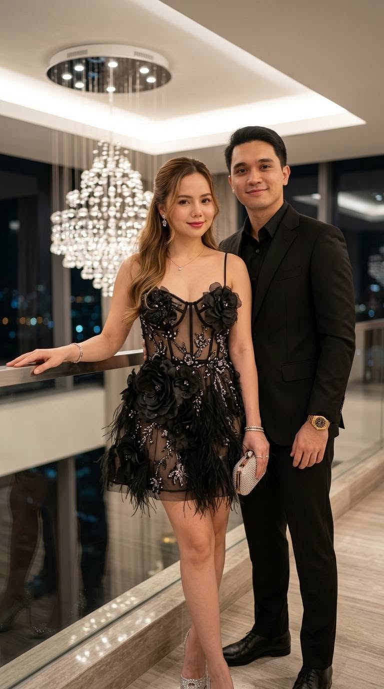 Mẫu ảnh AI Cặp đôi - Ảnh Couple Sang Trọng Dự Tiệc – Tạo Ảnh Cặp Đôi Đẳng Cấp
