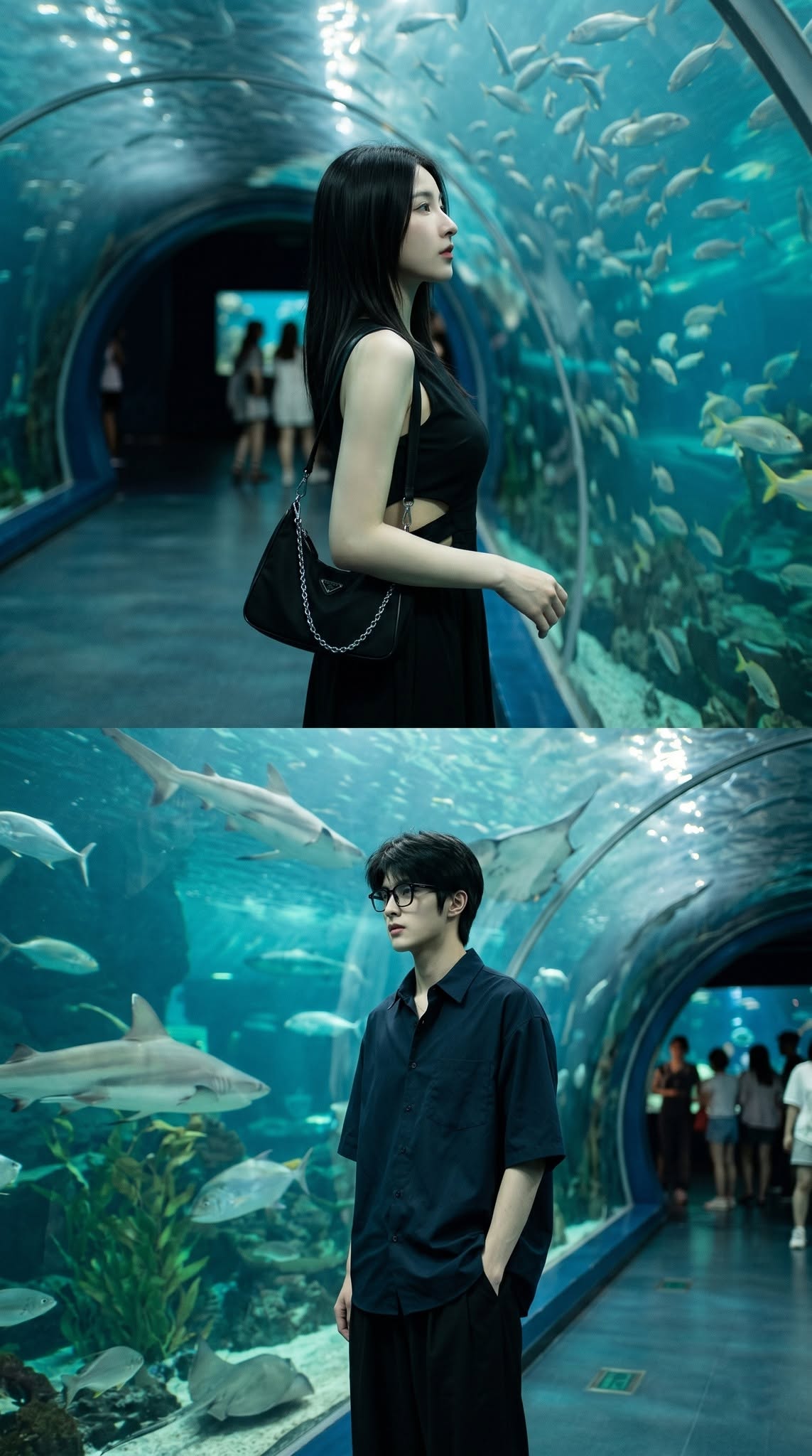 Ảnh Couple Trong Thủy Cung – Tạo Ảnh Đôi Dưới Đại Dương - Ảnh mẫu tham khảo