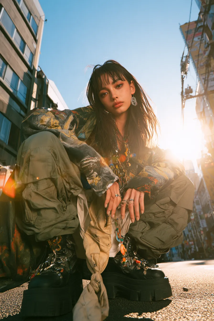 Mẫu ảnh AI Chân dung nữ - Tạo Ảnh AI Cô Gái Street Style – Phong Cách Thời Trang Đường Phố Cá Tính