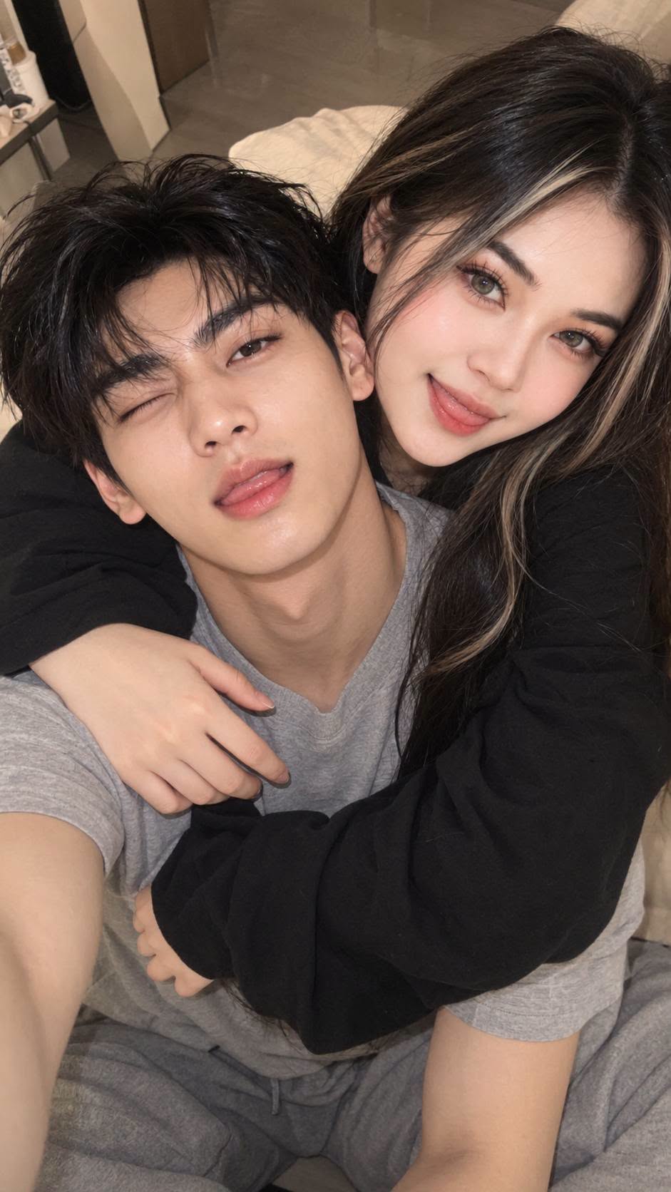 Mẫu ảnh AI Tạo Ảnh AI Couple Hàn Quốc – Ảnh Đôi Tình Yêu Tự Nhiên - Cặp đôi