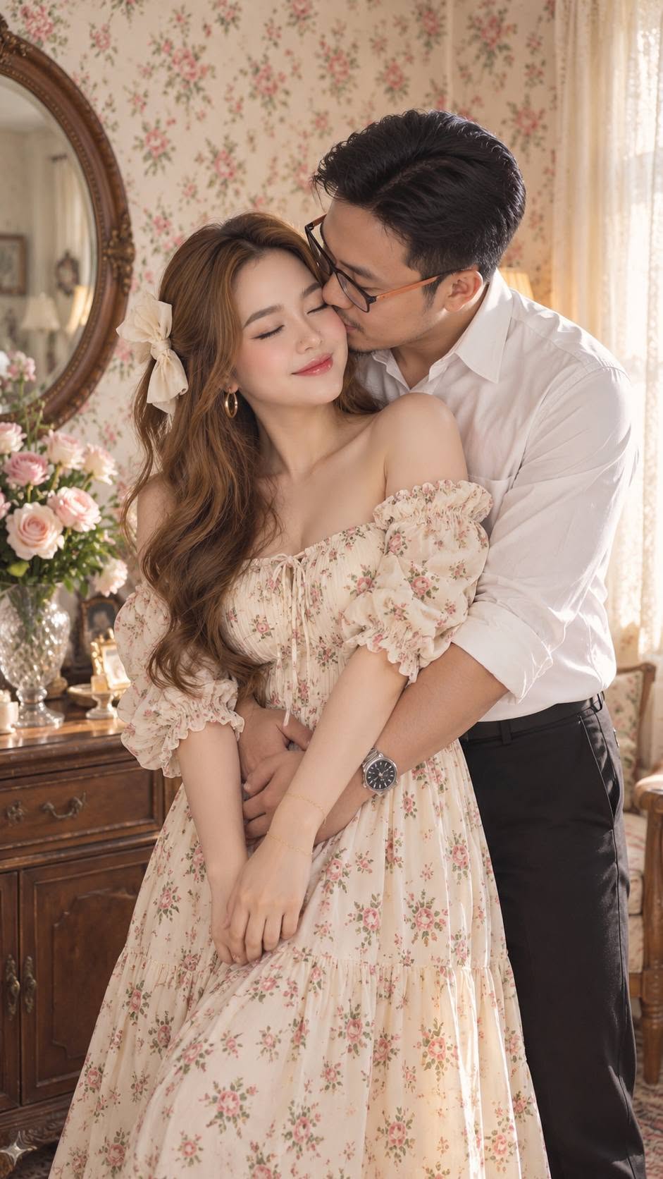 Mẫu ảnh AI Tạo Ảnh Couple Lãng Mạn – Ghép Ảnh Đôi AI Tình Yêu - Cặp đôi