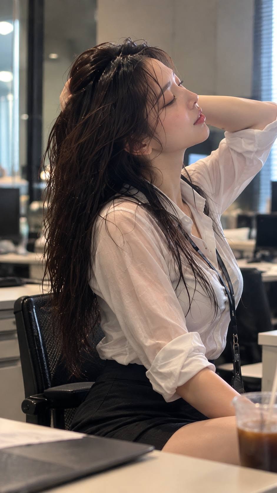 Mẫu ảnh AI Tạo Ảnh Cô Gái Công Sở Thanh Lịch – Chân Dung Nữ Phong Cách Tự Nhiên - Chân dung nữ