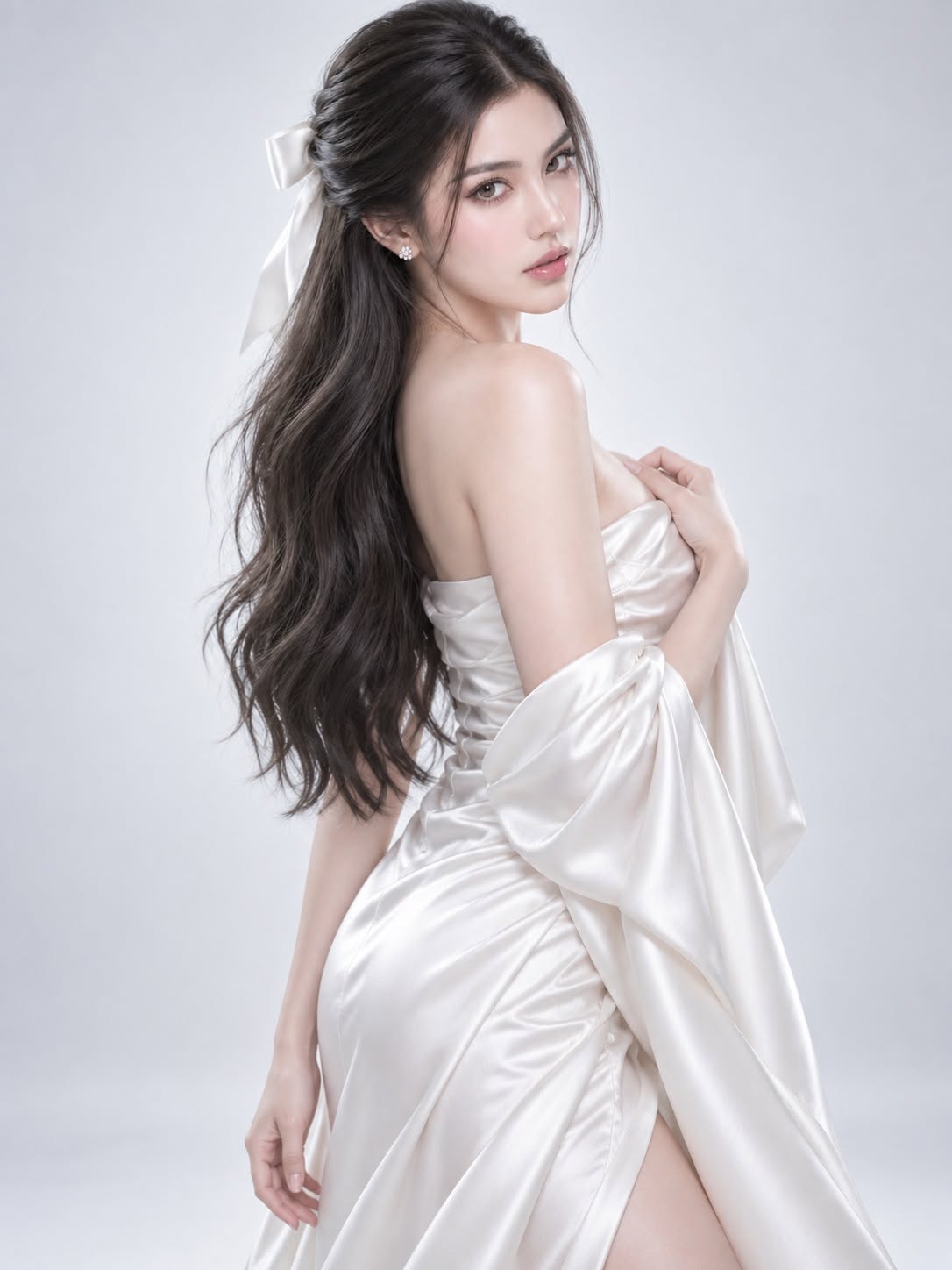 Mẫu ảnh AI Tạo Hình Ảnh Cô Gái Sang Trọng – Ảnh AI Đẹp, Chân Thực - Chân dung nữ