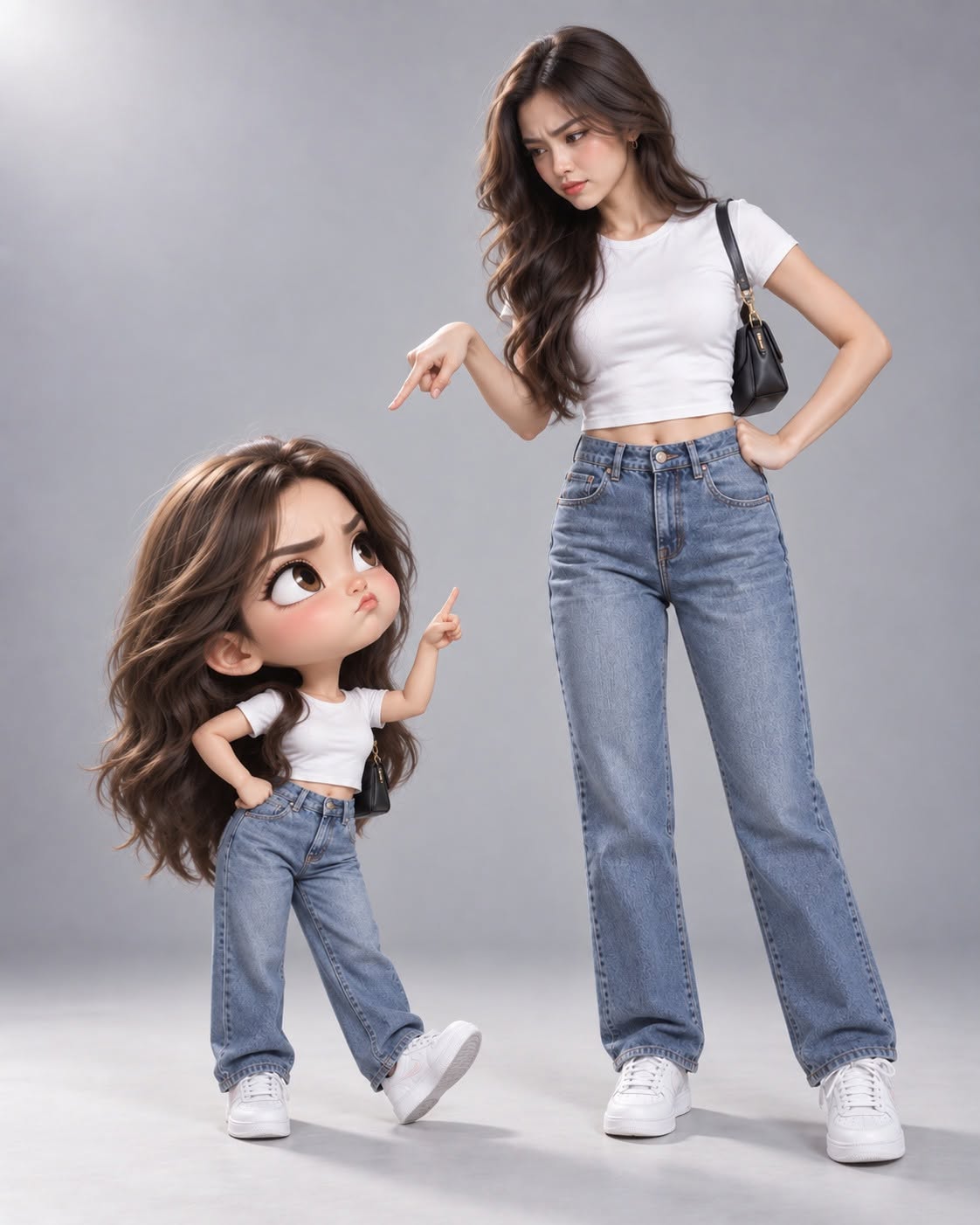 Mẫu ảnh AI Tạo Ảnh Hình Chibi Siêu Đáng Yêu - Ảnh Hài Hước