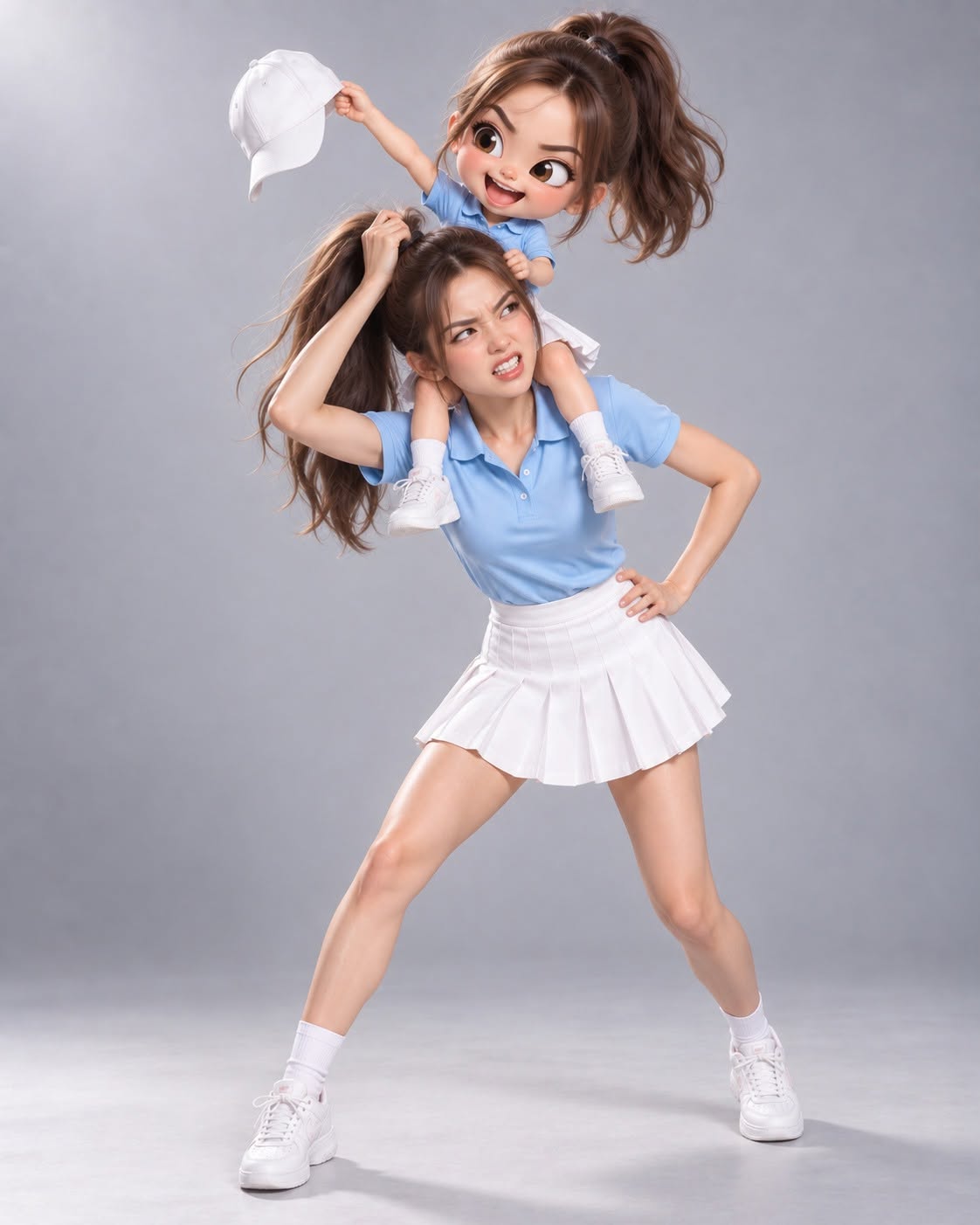 Mẫu ảnh AI Tạo Ảnh AI Chibi 3D Siêu Đáng Yêu - Ảnh Hài Hước